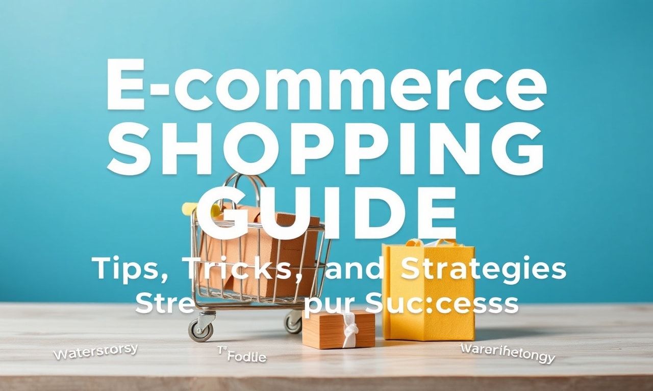 E-Ticaret Alışveriş Rehberi: İpuçları, İpuçları ve Başarı İçin Stratejiler
