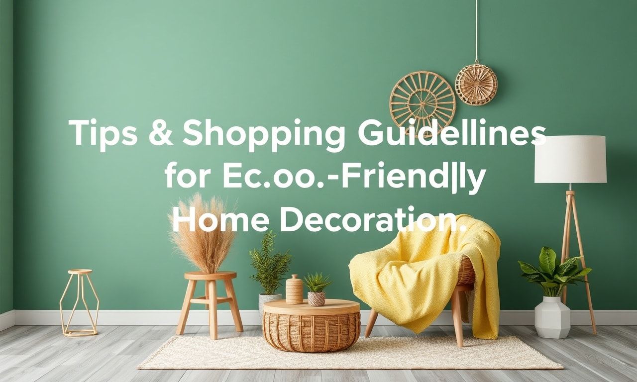 E-Ticaret: Çevrenci Ev Dekorasyonu İçin İpuçları ve Alışveriş Yönergeleri